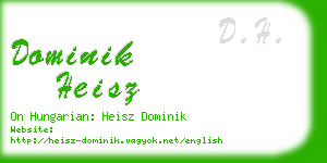 dominik heisz business card